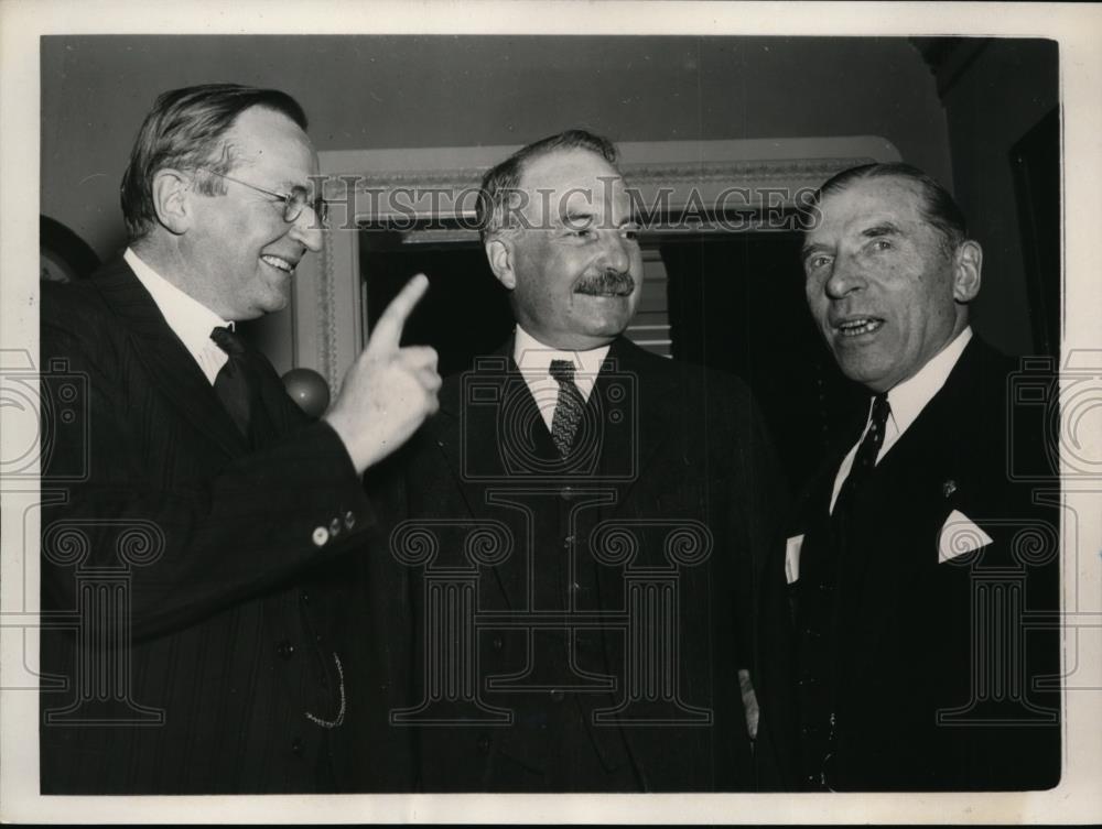 1940 Press Photo British Ambassador Lord Lothian, Count De Saint Quentin, France - Historic Images