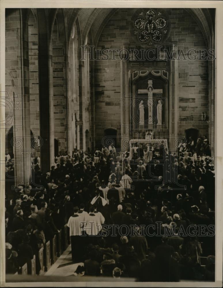 1939 Press Photo Dedication Ceremonies of Co-Cathedral of Christ the King Altar - Historic Images