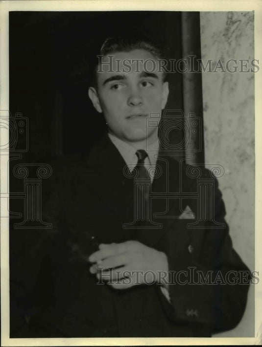 1936 Press Photo William Turntine witness vs Harry T Thompson at LA court - Historic Images
