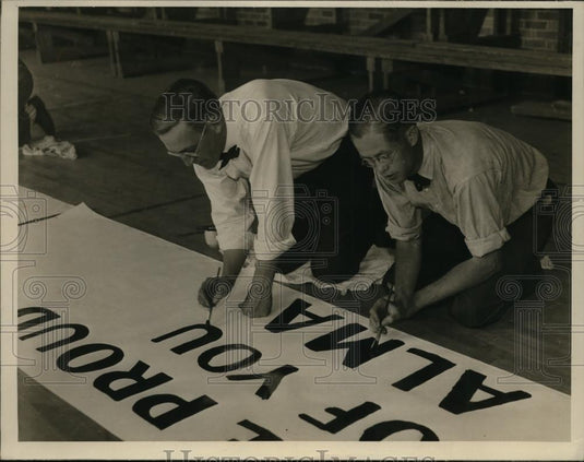 1937 Press Photo Reverend WA Muller & Lee M Patton Twinsberg school principal - Historic Images