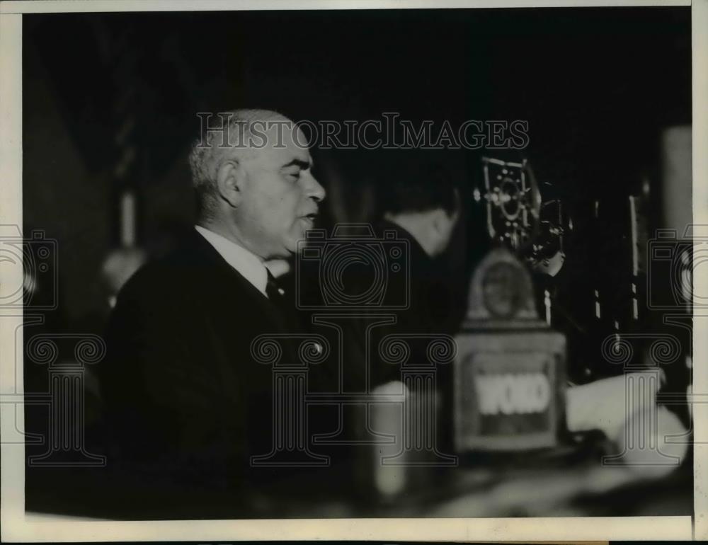 1932 Press Photo Col.Herbert H.Lehman making his speech nominated as Gov of N.Y - Historic Images