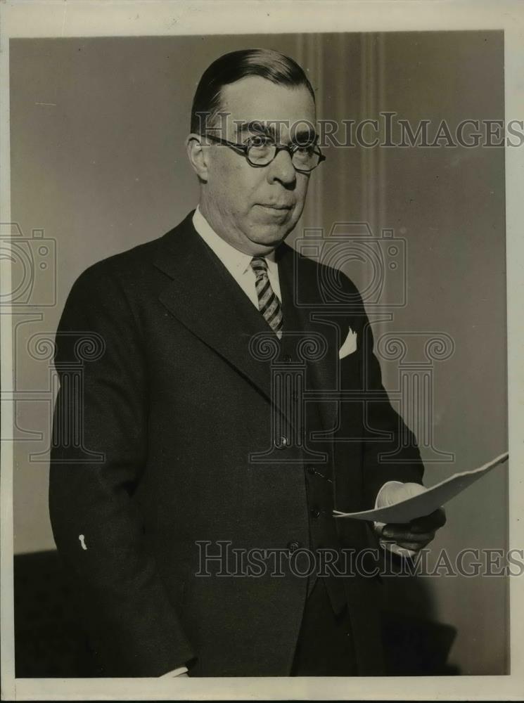 1932 Press Photo Carl W Bergquist president National Safety Council at NYC - Historic Images