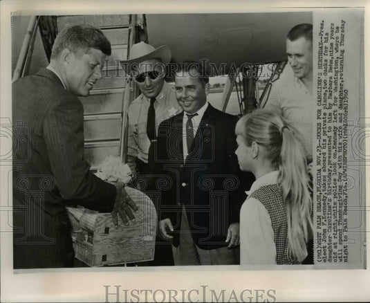 1960 Wire Photo Ducks for Caroline's Birtrhday - cvw12147 - Historic Images