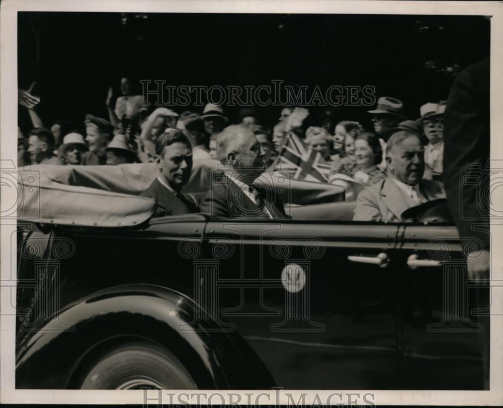 1939 Press Photo President FD Roosevelt &amp; MacKenzie King of Canada at church - Historic Images