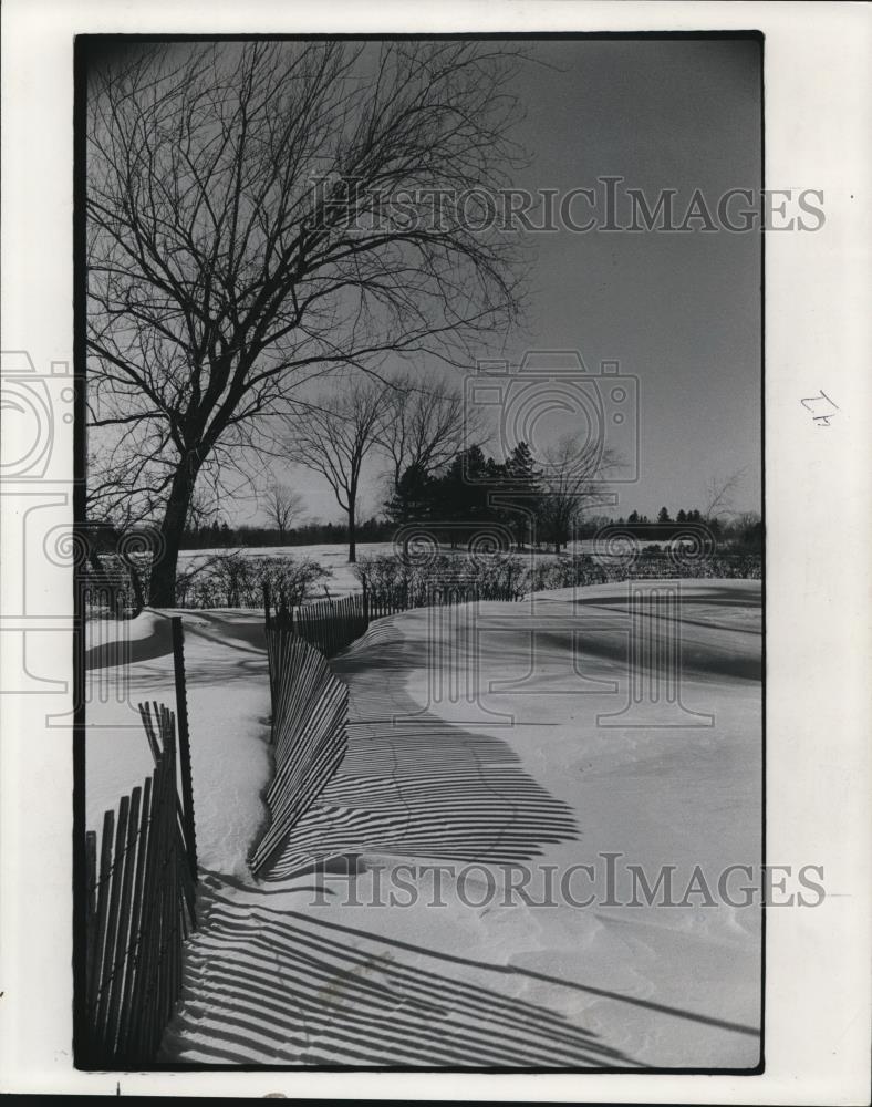 1977 Press Photo Snow scenes at Highland Golf Course - cva81002 - Historic Images