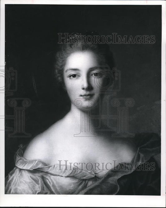 1986 Press Photo The oil in canvas by Jean Marc Nattier - cva79012 - Historic Images