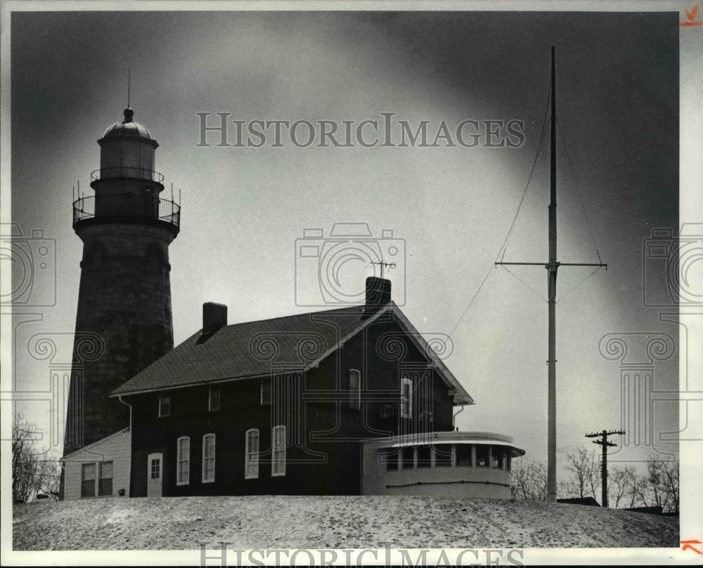 1980 Press Photo 155 year old light house in Fairport Harbor Ohio - cvb02356 - Historic Images