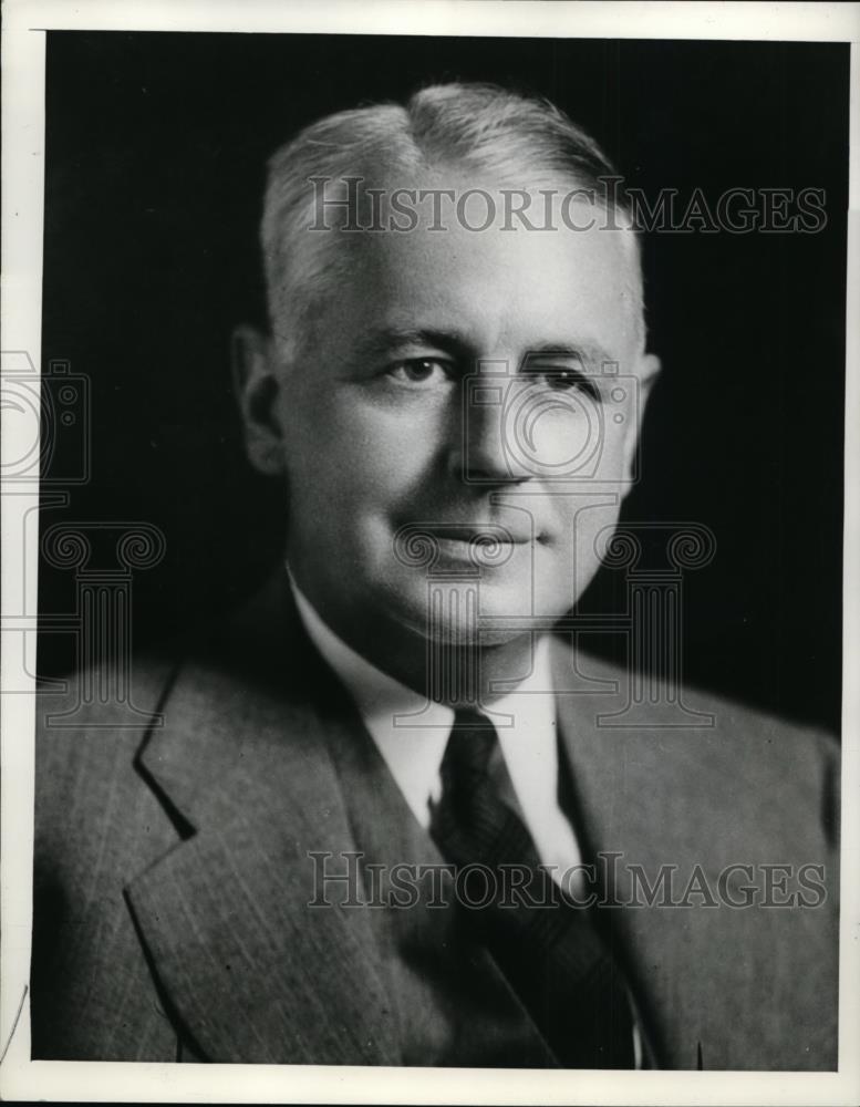 1942 Press Photo James S Knowlson President of Stewart Warner Corporation - Historic Images