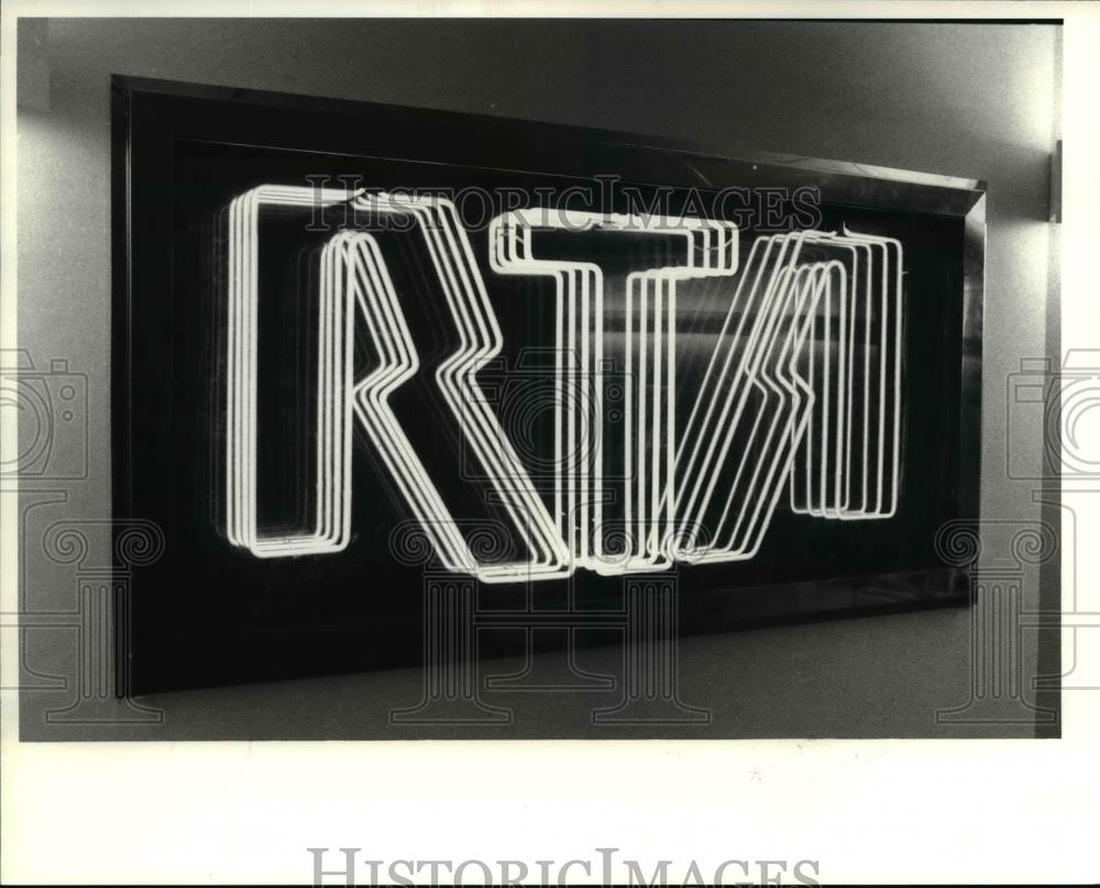 1980 Press Photo RTA Sign at New State Office Building - cva80172 - Historic Images