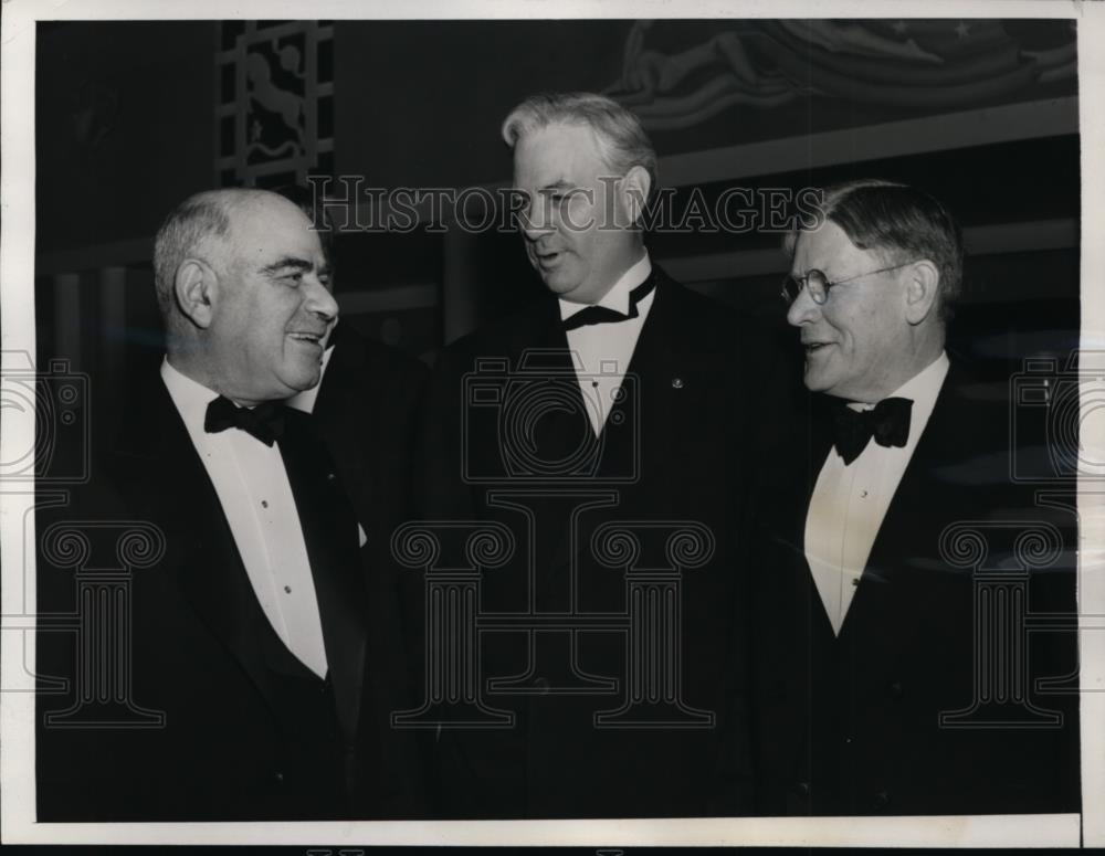 1941 Press Photo Governors Herbert Lehman NY, John Bricker Ohio, Art James PA - Historic Images