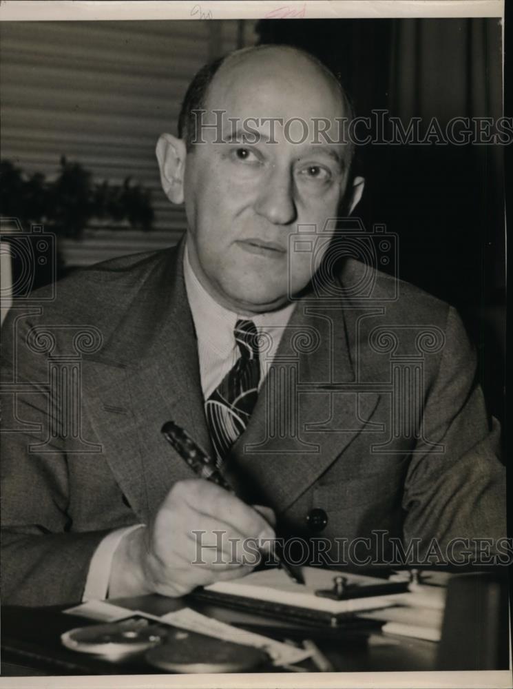 1938 Press Photo Morris Fshbein Editor of Journal American Medical Association - Historic Images