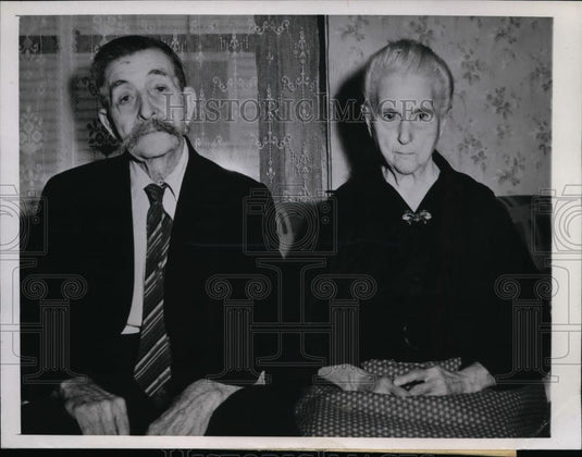 1945 Press Photo Mr & Mrs John Kepner celebrates thier 70th Wedding Anniversary - Historic Images