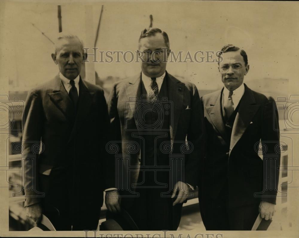 1935 Press Photo State Dept delegates Herbert Hengstler, Sprwille Braden - Historic Images