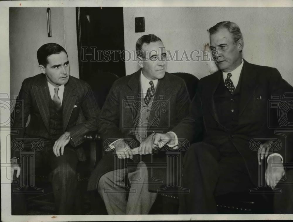 1932 Press Photo John F.O&#39;Keefe,summoned by State Atty.John A.Swanson of Chicago - Historic Images