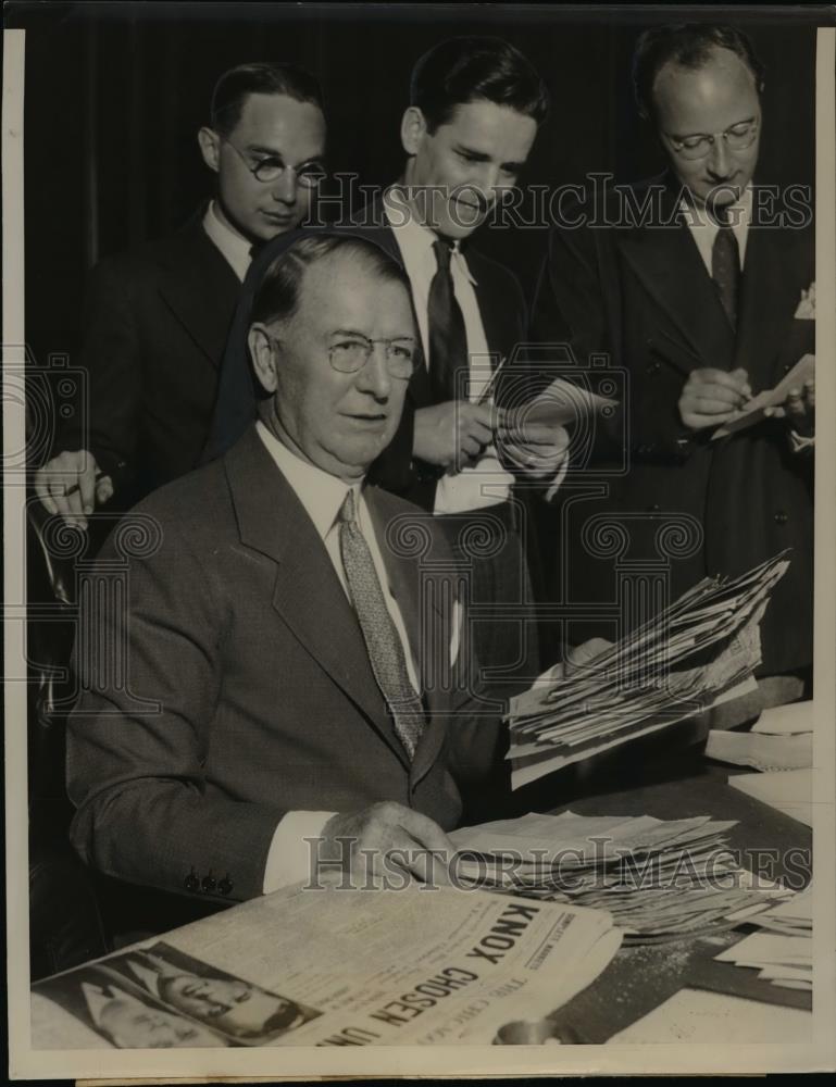 1936 Press Photo Col. Frank Know, Chicago Publisher candidate for U.S Vice Pres. - Historic Images