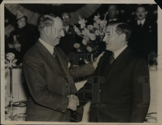 1936 Press Photo Col. Frank Knox speaks at Luncheon at Pomonol County Club - Historic Images