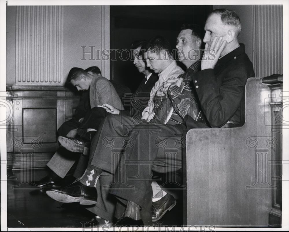 1956 Press Photo Fred Sinroll,Souther Ill.Univ Studen involved in Shotgun Death - Historic Images