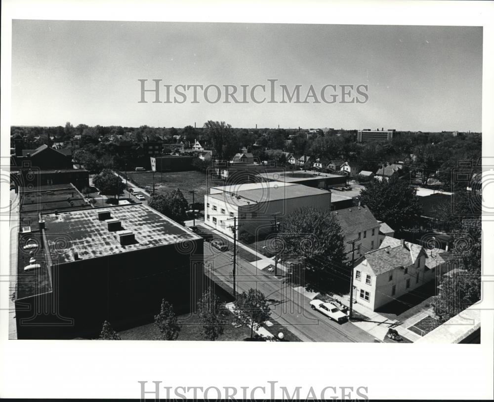 1990 Press Photo Detroit, Shoreway area. View from 70th St. - cva89124 - Historic Images