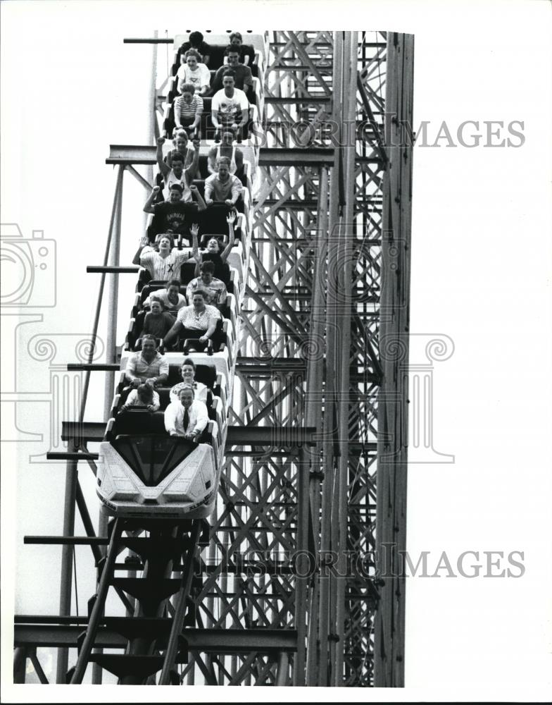 1992 Press Photo Richard Kinzel rides the Magnum - cva82811 - Historic Images