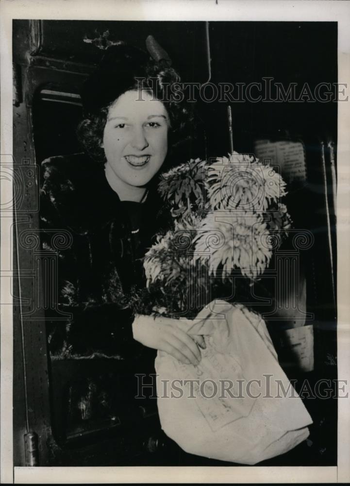 1937 Press Photo Patricia Clarke of London to wed John De Merse Leonard - Historic Images