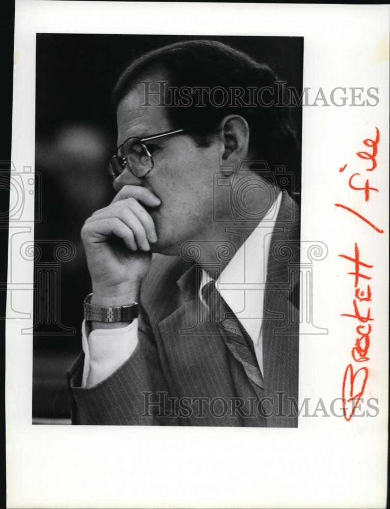 1984 Press Photo Prosecutor Atty Donald Brockett - spa01691 - Historic Images