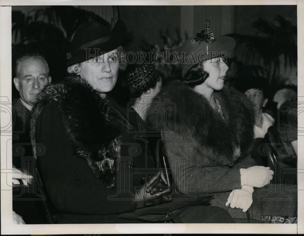 1938 Press Photo Mrs Herbert Lehman NY Governor&#39;s wife &amp; Mrs Peter Lehman - Historic Images