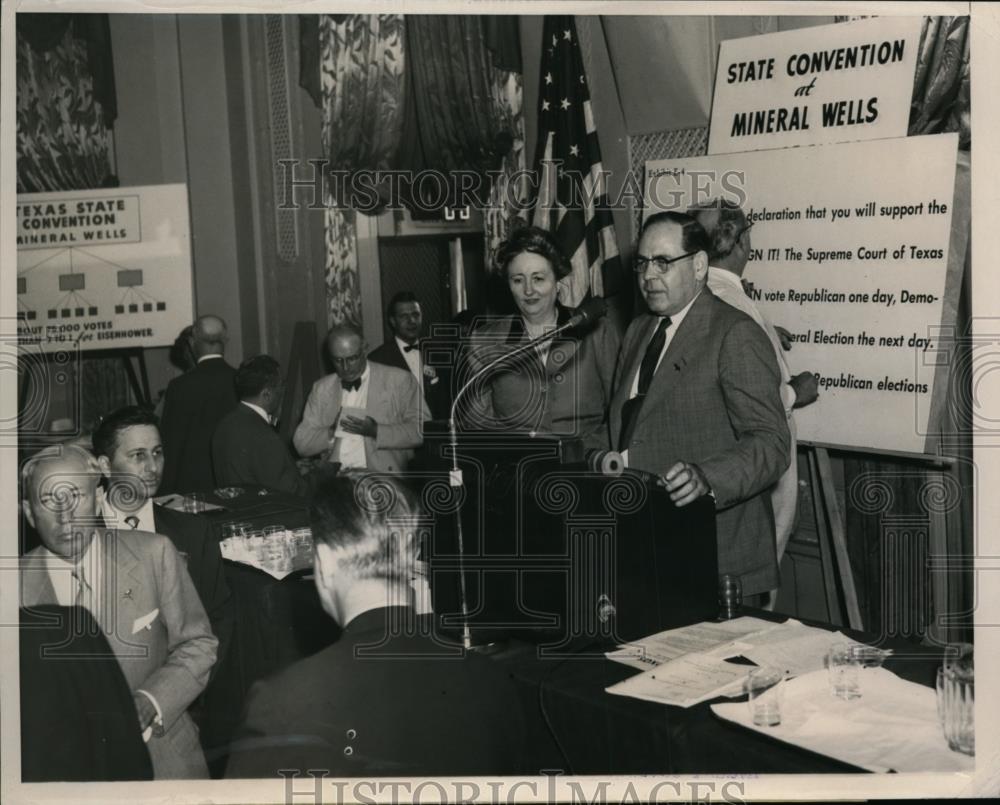 1952 Press Photo GOP National Committe chairman Guy Gabrielson in Chicago - Historic Images