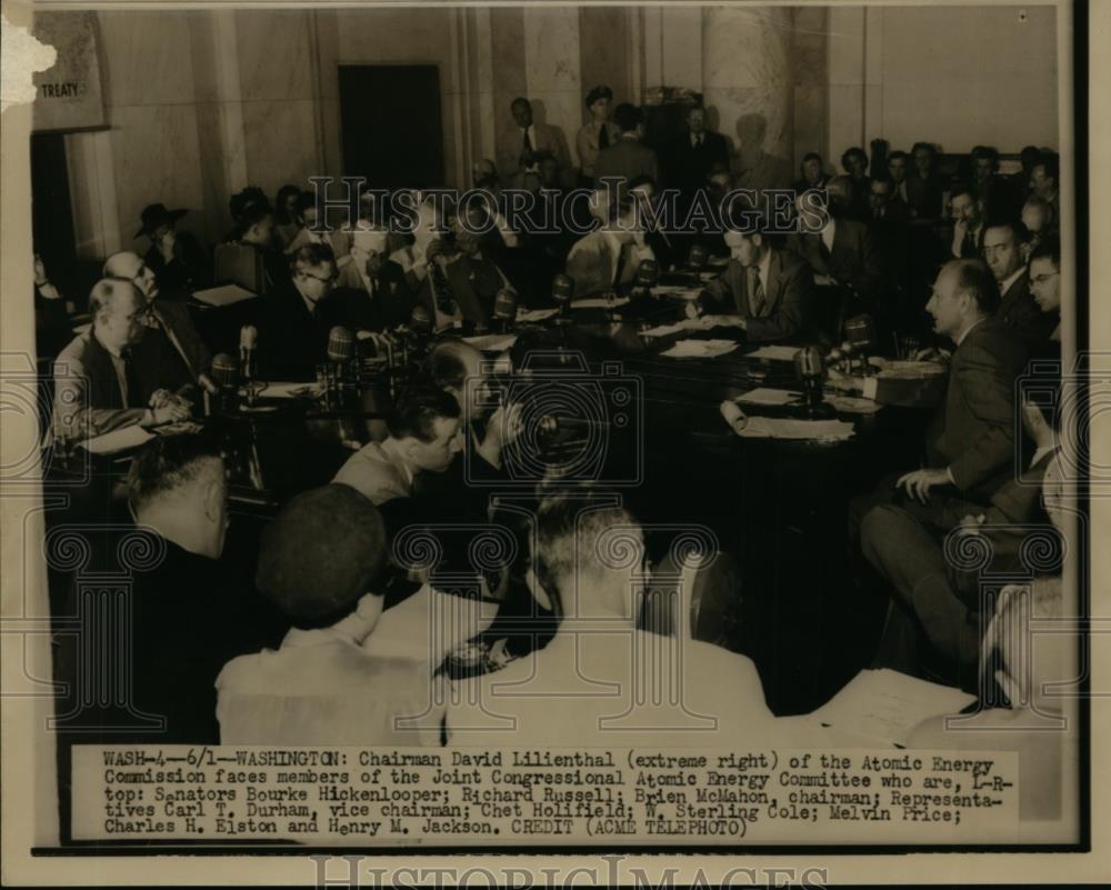 1949 Press Photo Member of the Joint Congressional Atomic Energy Committee - Historic Images