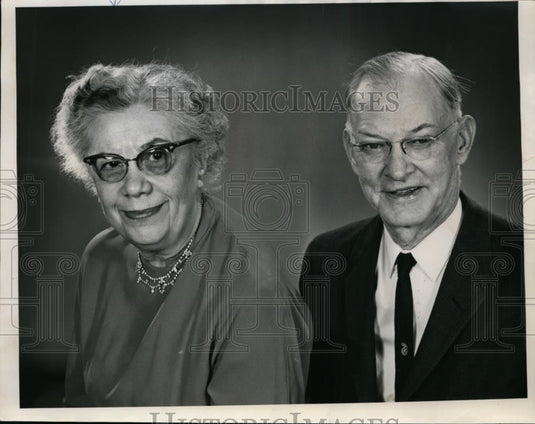 1962 Press Photo Mr & Mrs George Bullock Golden wedding anniversary - nee86755 - Historic Images