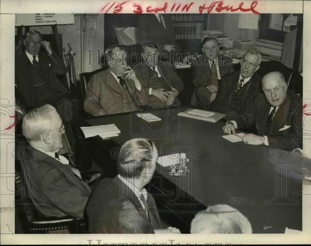 1942 Press Photo William M.Jeffers, Rubber Director appeared before Congress. - Historic Images