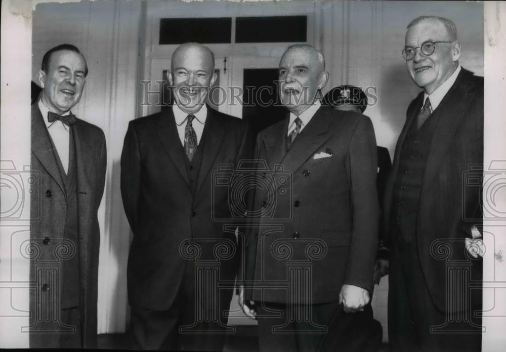 1956 Press Photo President Eisenhower,Canada Minister Lester Pearson - nee84617 - Historic Images