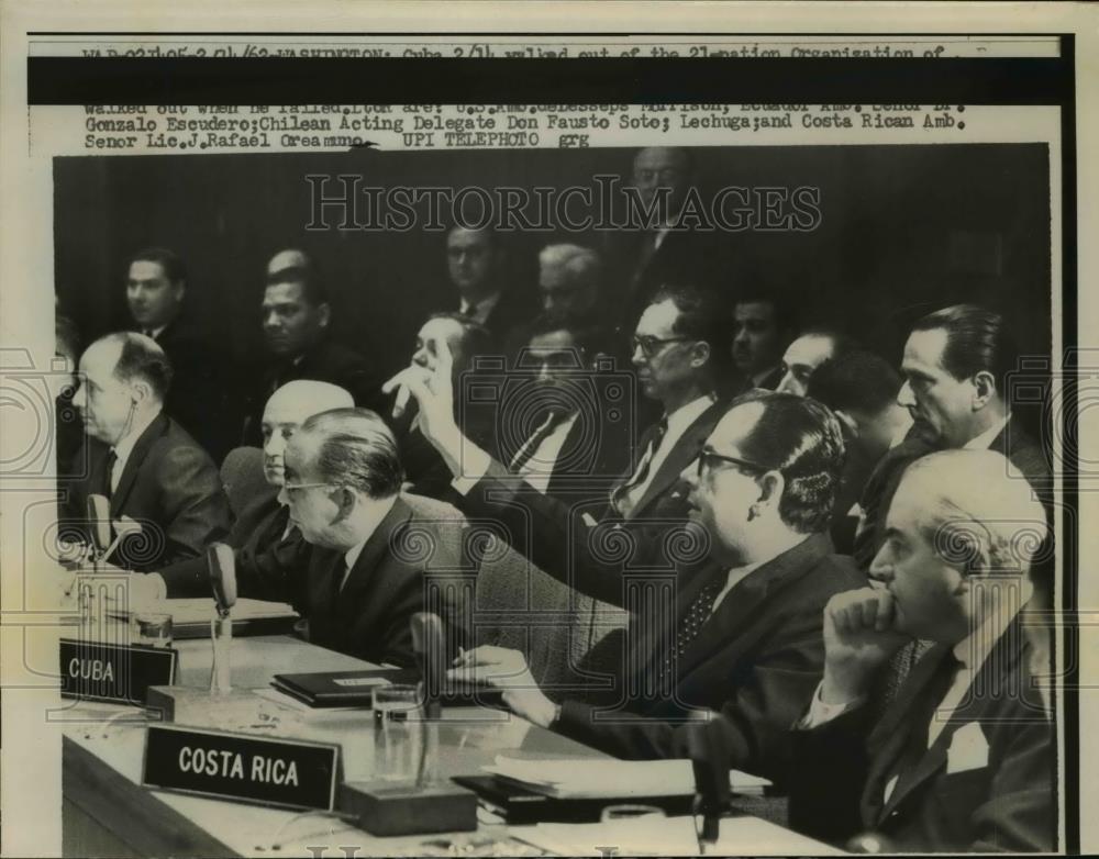 1962 Press Photo US Ambassador deLasseps Morrison, Ecuador G Escudero - Historic Images