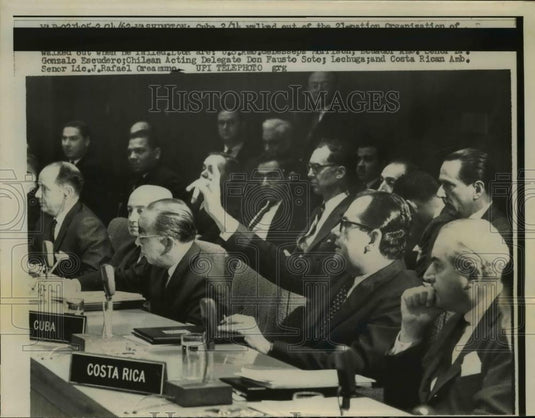 1962 Press Photo US Ambassador deLasseps Morrison, Ecuador G Escudero - Historic Images