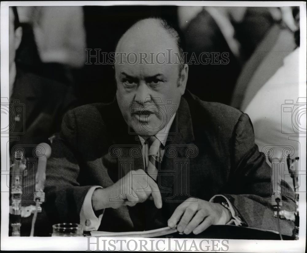 1970 Press Photo Melvin R.Laird,Sec.of Defense testifies before senate Committee - Historic Images