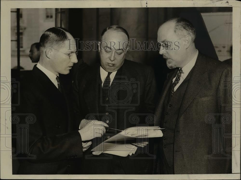 1938 Press Photo National Assoc of Manufacturers in DC John Gall, Noel Sargent - Historic Images