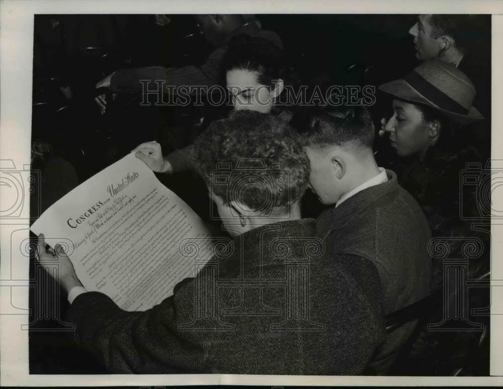 1941 Press Photo Delegates at Washington DC American Youth Congress - nee85475 - Historic Images