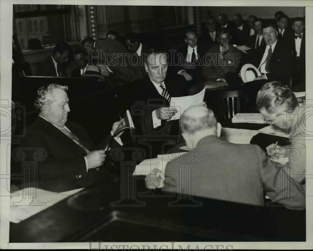 1933 Press Photo Senate inquiry Harriman Bank case, JW Harrima of National Bank - Historic Images