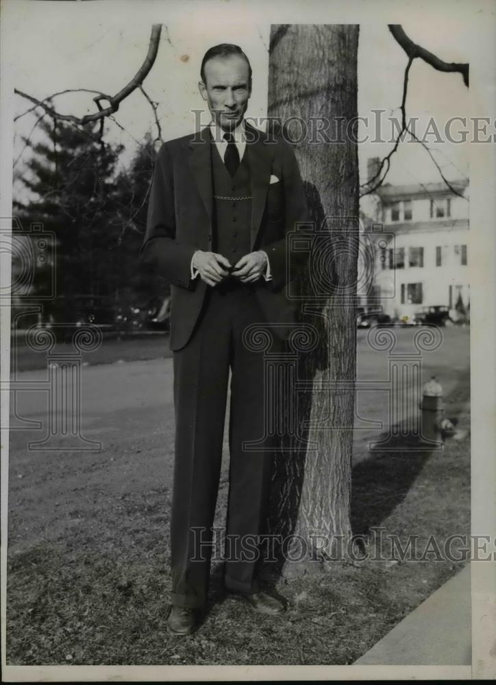 1935 Press Photo Laurens Hickok Seelye educator at St Lawrence University - Historic Images