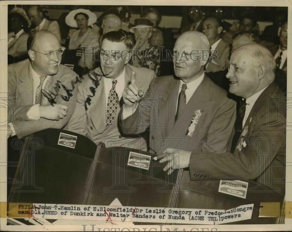 1948 Press Photo John T.Hamlin, Leslie Gregory, D.A. Reed and Walter Sanders - Historic Images