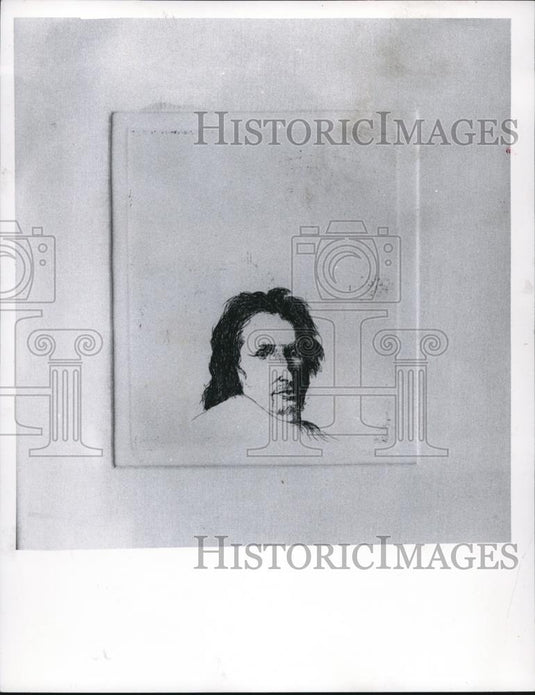 1968 Press Photo Leonard Baskin art work - cva98243 - Historic Images
