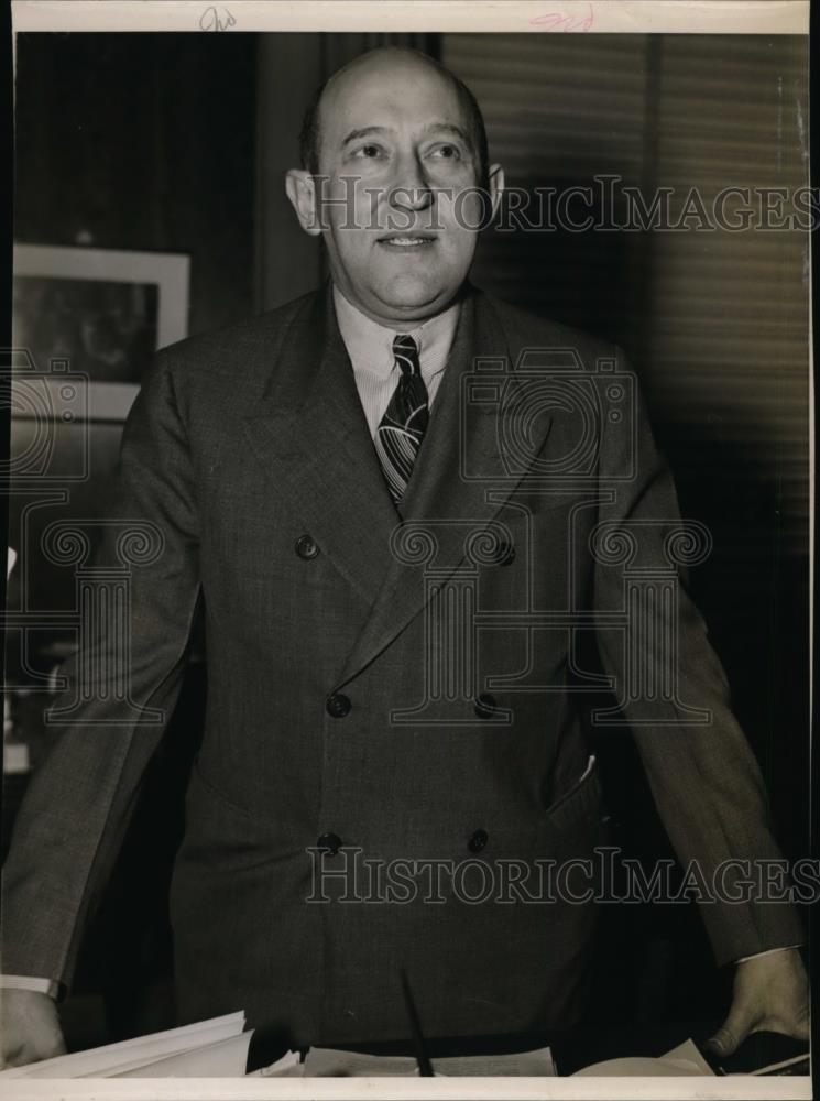 1939 Press Photo Morris Fishbein Editor of Journal of the American Medical Assn - Historic Images