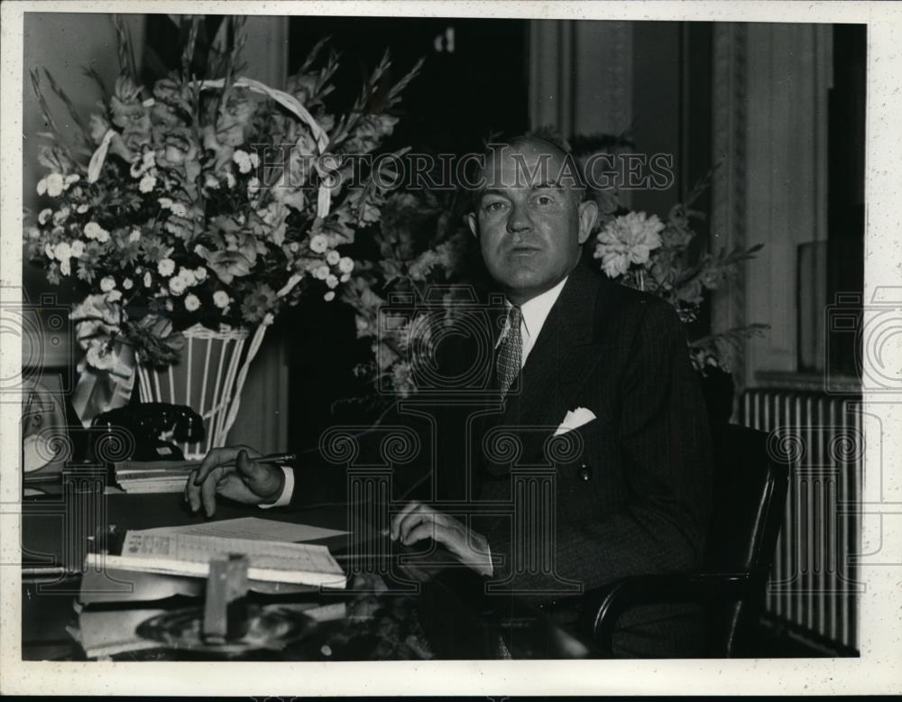 1936 Press Photo Harry Woodring of Kansas, U.S Secretary of War - nee88017 - Historic Images