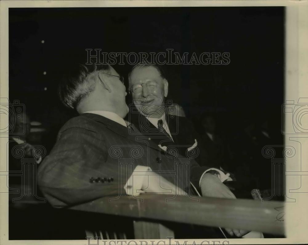 1936 Press Photo Sen.Arthur H.Vandenberg and Col. Frank Knox at GOP Convention. - Historic Images