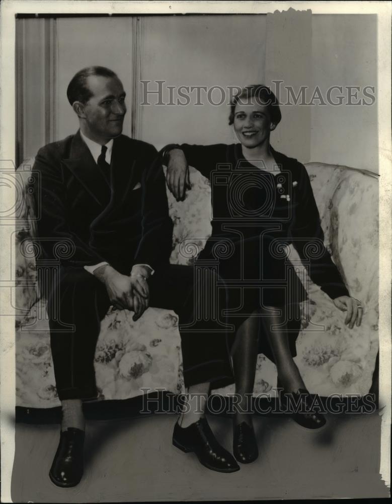 1935 Press Photo Mr. and Mrs. John Boettiger - cvb00212 - Historic Images