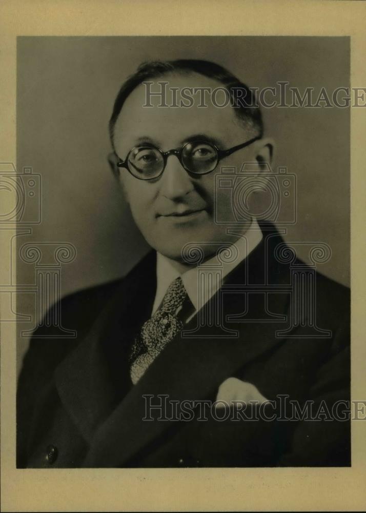 1933 Press Photo Rudolf Emil Hellmund Dir. of German Electrotechnical Society. - Historic Images