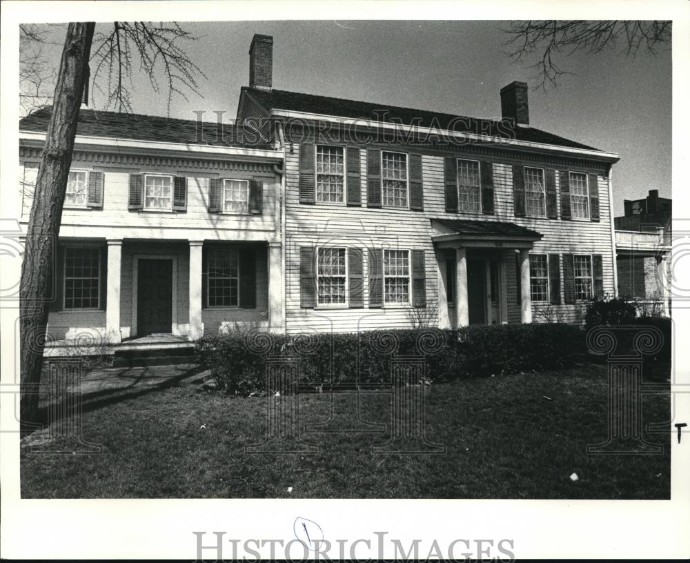 1984 Press Photo For renovation is Dunham Tavern Museum at 6709 Euclid - Historic Images