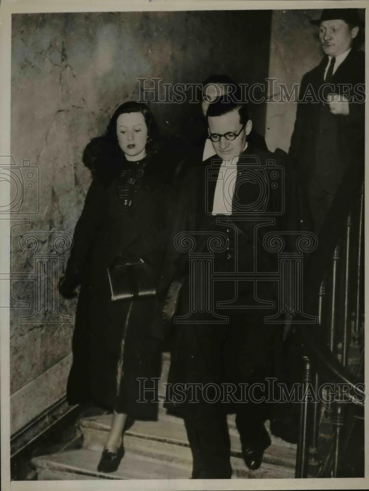 1937 Press Photo Madeline of Fontanges questioned for shooting French Diplomat - Historic Images