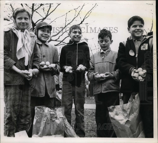 1961 Press Photo Marie Elliot, Frank De Stefanie, Bruno Sulfka,Dennis DeVincenzo - Historic Images
