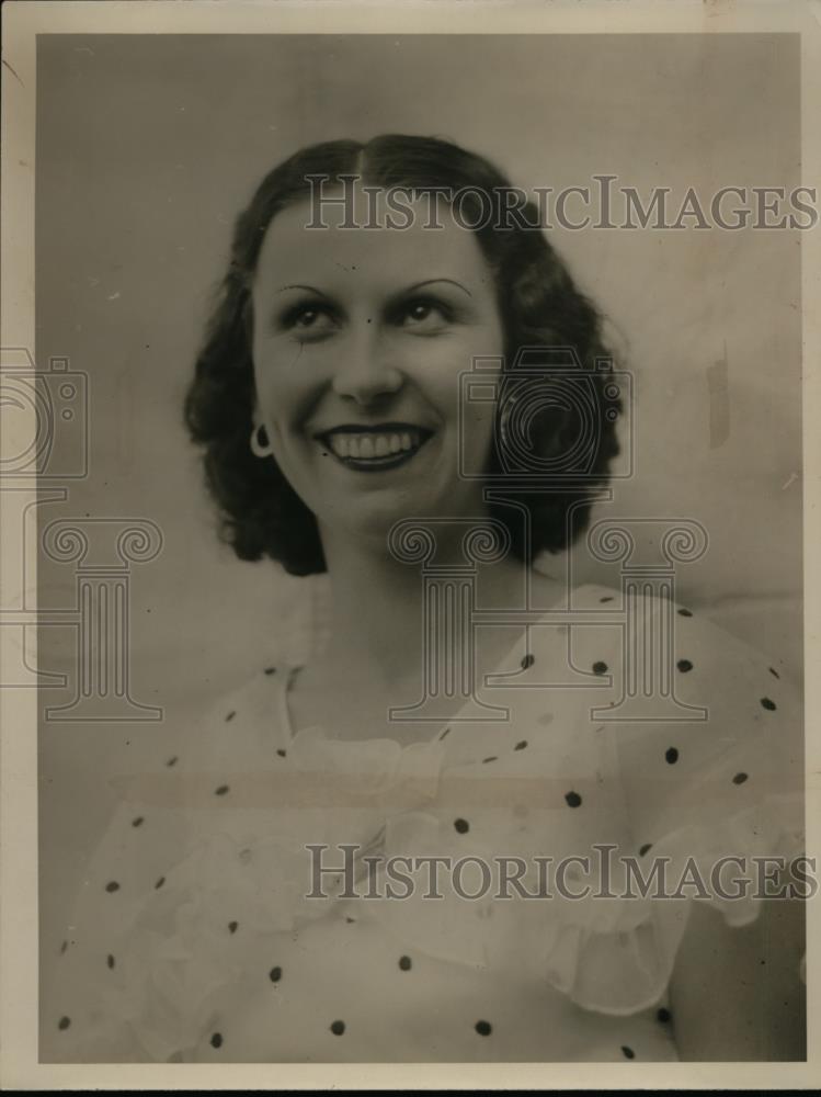 1934 Press Photo Stella Bientus won 3rd prize in Spanish - nee87718 - Historic Images