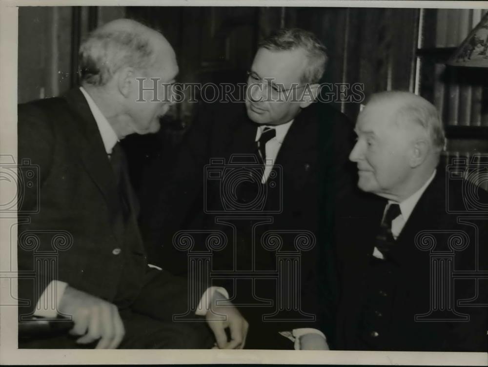 1936 Press Photo Kansas Governor Alfred Landon, PA Gov Gifford Pinchot - Historic Images